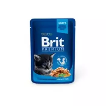 Brit Kitten Premium Chicken Chunks / Паучи Брит Премиум для Котят Курица (цена за упаковку)