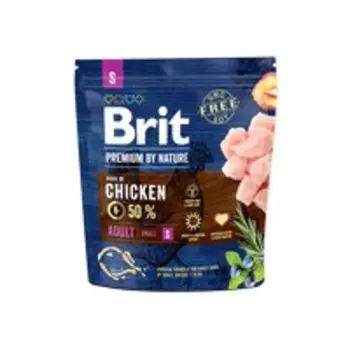 Brit Premium by Nature Adult S / Сухой корм Брит Премиум для взрослых собак Мелких пород Курица