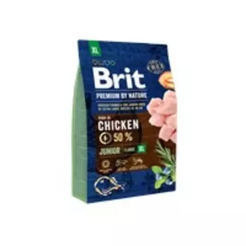 Brit Premium by Nature Junior XL / Сухой корм Брит Премиум для Молодых собак Гигантских пород Курица