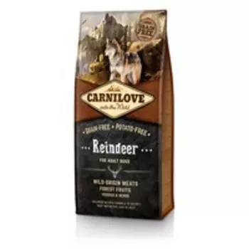 Carnilove Adult Reindeer / Сухой корм Карнилав Беззерновой для взрослых собак всех пород Северный Олень