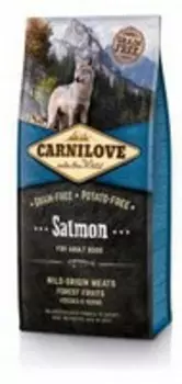 Carnilove Adult Salmon / Сухой корм Карнилав Беззерновой для взрослых собак всех пород Лосось