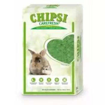 Chipsi Carefresh Forest Green / Бумажный наполнитель-подстилка Чипси Кэафреш для мелких домашних животных и птиц Зеленый