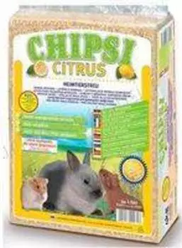 Chipsi Citrus / Наполнитель Чипси для грызунов Опилки древесные ароматизированные "Цитрус"