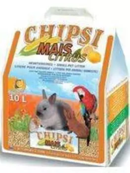 Chipsi Mais Citrus / Наполнитель Чипси для грызунов Кукурузный ароматизированный "Цитрус"