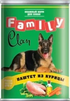 Clan Family / Консервы Клан для собак паштет из Курицы (цена за упаковку)