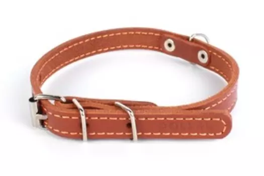 CoLLaR / Ошейник Колар для собак Кожаный Одинарный Коричневый