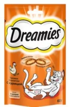 Dreamies / Лакомство Дримис для кошек Подушечки с Курицей