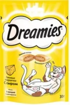 Dreamies / Лакомство Дримис для кошек Подушечки с Сыром