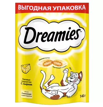 Dreamies / Лакомство Дримис для кошек Подушечки с Сыром