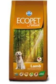Farmina Ecopet Natural Lamb Maxi / Сухой корм Фармина для собак Крупных пород с Чувствительным пищеварением и Аллергией Ягненок