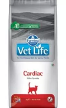 Farmina Vet Life Cardiac / Лечебный корм Фармина для кошек для поддержания работы Сердца при хронической Сердечной Недостаточности