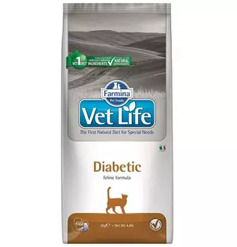 Farmina Vet Life Diabetic / Лечебный корм Фармина для кошек при Сахарном диабете