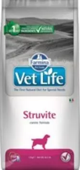Farmina Vet Life Struvite / Лечебный корм Фармина для собак Лечение и Профилактика МКБ Струвитные уролиты