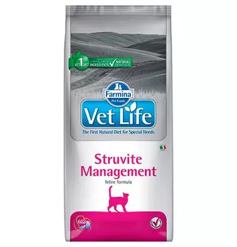 Farmina Vet Life Struvite Management / Лечебный корм Фармина для кошек при МКБ и идиопатическом Цистите