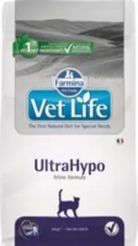 Farmina Vet Life UltraHypo / Лечебный корм Фармина для кошек при Пищевой Аллергии или Пищевой Непереносимости