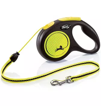 flexi New Neon S cord 5 m, for dogs up to 12 kg / Рулетка флекси для собак до 12 кг, трос 5 м