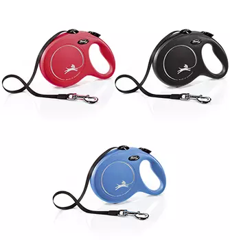 flexi New Classic L tape 8 m, for dogs up to 50 kg / Рулетка флекси для собак весом до 50 кг, лента 8 м