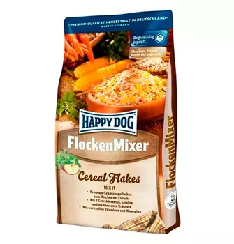 Happy Dog FlockenMixer Cereal Flakes Mix / Сухой корм Хэппи Дог для собак Премиум Хлопья - Микс (хлопья для смешивания с консервам)