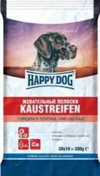 Happy Dog Kaustreifen / Лакомство для собак Жевательные Полоски Говядина и Телятина