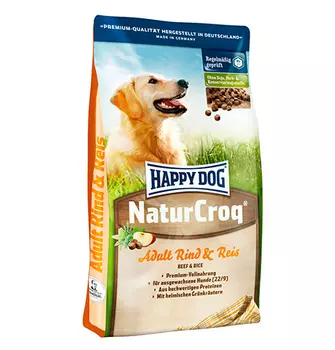 Happy Dog NaturCroq Adult Rind &amp; Reis / Сухой корм Хэппи Дог НатурКрок Говядина с Рисом