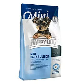 Happy Dog Supreme Mini Baby &amp; Junior (29/16) / Сухой корм Хэппи Дог Суприм для Щенков Мелких пород до 12 месяцев