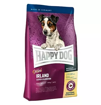 Happy Dog Supreme Mini Irland Lachs &amp; Kaninchen / Сухой корм Хэппи Дог для собак Мелких пород Ирландия (Лосось и Кролик)