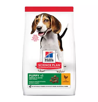 Hills Science Plan Puppy Medium / Сухой корм Хиллс для Щенков Средних пород Курица
