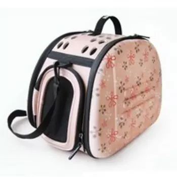 Ibiyaya / Складная Сумка-переноска Ибияя для собак и кошек весом до 6 кг Дизайн "в цветочек"