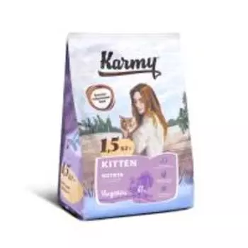 Karmy Kitten / Сухой корм Карми для Котят, беременных и кормящих кошек Индейка