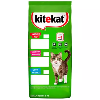 Kitekat Китикет Сухой корм для кошек Мясной пир