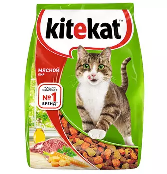 Kitekat Китикет Сухой корм для кошек Мясной пир