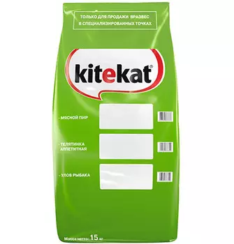 Kitekat Китикет Сухой корм для кошек Улов Рыбака