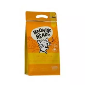 Meowing Heads Light Fat Cat Slim Grain free / Сухой Беззерновой корм Меовинг Хэдс для взрослых кошек с Избыточным весом 'Худеющий толстячок' Курица лосось