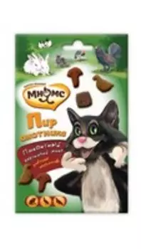 Мнямс Лакомство для кошек Пир охотника Микс (Утка, Дичь, Кролик)