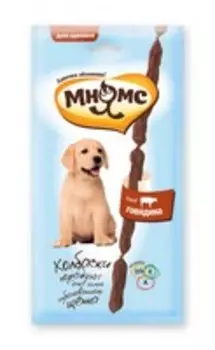 Мнямс Лакомство для Щенков Мягкие колбаски Говядина