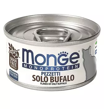 Monge Cat Monoprotein / Консервы Монж Монопротеиновые для кошек Хлопья Буйвола (цена за упаковку)