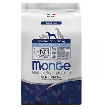 Monge Dog Puppy Medium / Сухой корм Монж для Щенков Средних пород