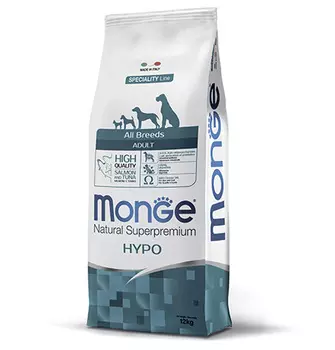 Monge Dog Speciality Hypoallergenic Salmon &amp; Tuna / Сухой корм Монж Спешиалити для собак всех пород Гипоаллергенный Лосось с тунцом
