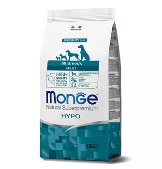 Monge Dog Speciality Hypoallergenic Salmon & Tuna / Сухой корм Монж Спешиалити для собак всех пород Гипоаллергенный Лосось с тунцом