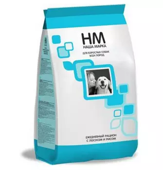 Наша Марка / Сухой корм для взрослых собак всех пород Лосось и рис