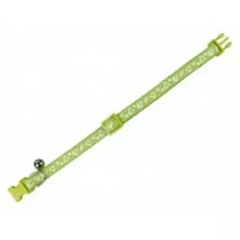 Nobby / Ошейник Ноби для кошек Сердечки Нейлоновый с безопасным замком и бубенчиком