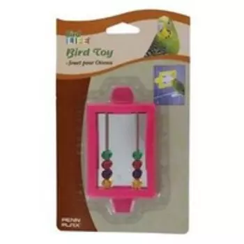 Penn Plax / Игрушка Пен Плакс для птиц Зеркало с бусинками