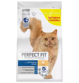 Perfect Fit In-home / Сухой корм Перфект Фит для домашних кошек Курица