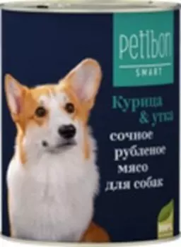 Petibon Smart / Консервы Петибон Смарт для собак Рубленое мясо Курица Утка (цена за упаковку)