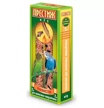 Престиж / Лакомство "Жесткие Палочки" для Средних попугаев с Мёдом