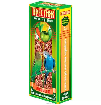 Престиж / Лакомство "Жесткие Палочки" для Волнистых попугаев с Овощами и Фруктами
