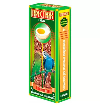 Престиж / Лакомство "Жесткие Палочки" для Волнистых попугаев с Яйцом