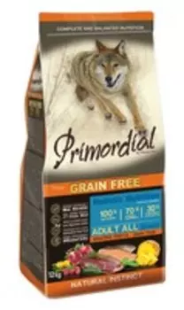 Primordial Adult Grain Free Holistic / Сухой корм Примордиал Беззерновой для собак Форель Утка
