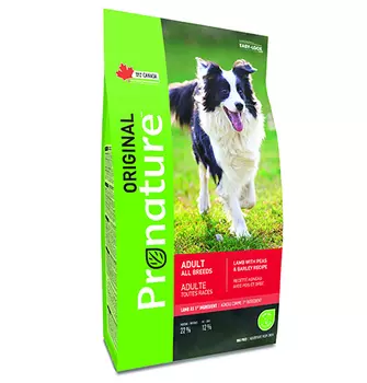 Pronature Original Adult All Breeds Lamb / Сухой корм Пронатюр для взрослых собак всех пород Ягненок горох ячмень