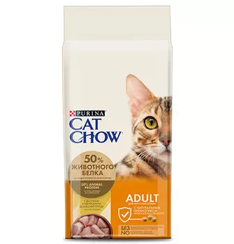 Purina Cat Chow Adult Poultry / Сухой корм Пурина Кэт Чау для взрослых кошек с птицей